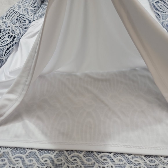 Alfred Dunner Denim Friendly Layered-Look Necklace Top Size 2X NWT White Blue - Picture 9 of 16